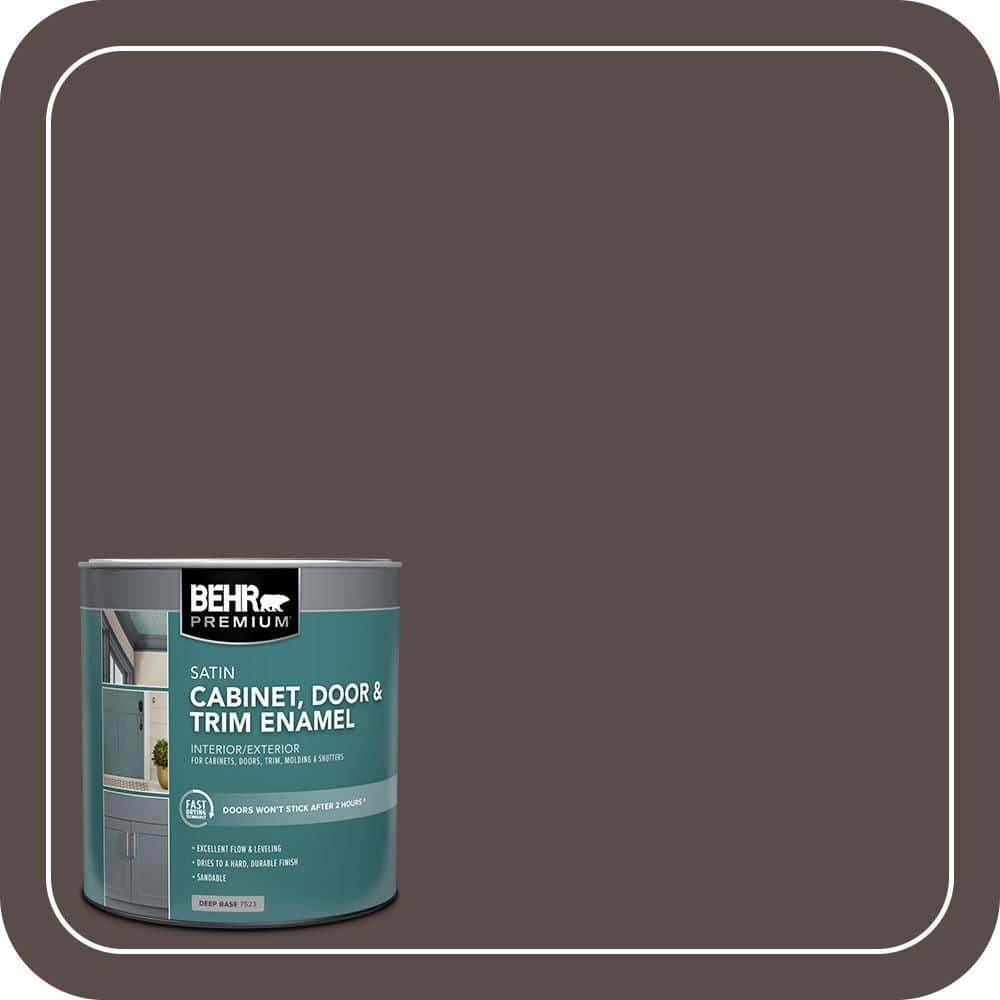 BEHR PREMIUM 1 qt. #PPU5-19 Dark Truffle Satin Enamel Interior