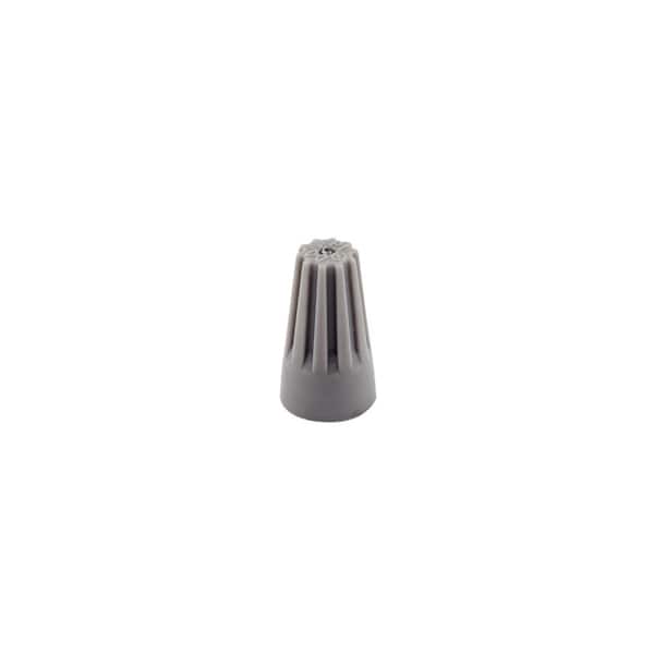 Easy-Twist 22-14 AWG Standard Wire Connector, Grey (100-Pack)