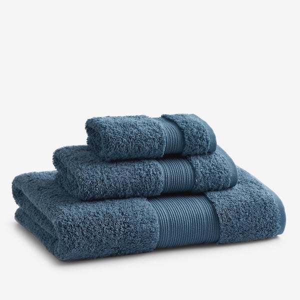 Fieldcrest Luxury Egyptian Cotton Loops Sculpted Bath Towel, Color: Navy  Blue - JCPenney