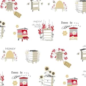 Bee Hive Vinyl Strippable Roll Wallpaper (Covers 56 sq. ft.)