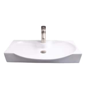 Wallace Wall-Mount Sink in White