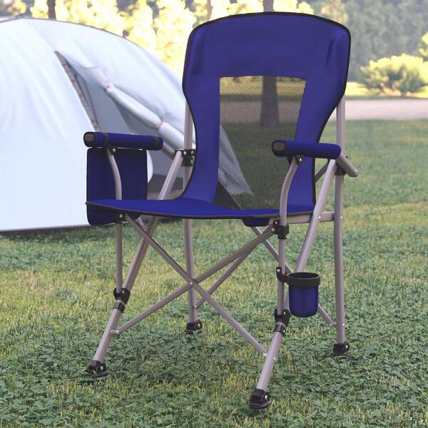 Carnegy Avenue Blue/Gray Folding Portable Camping Chair CGA-JJ