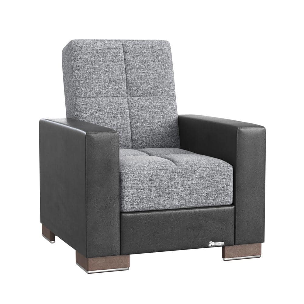 Basics Collection Convertible Grey/Black Armchair with Storage price history on PriceWatchPro