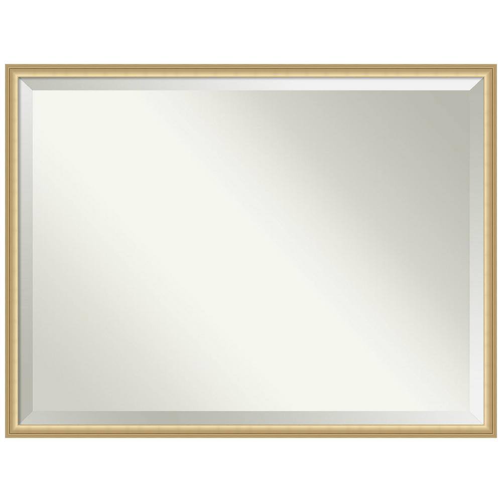 Florence Gold 41.75 in. x 31.75 in. Beveled Casual Rectangle Framed Bathroom Wall Mirror in Gold price history on PriceWatchPro