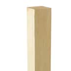 4 in. x 4 in. x 4-1/2 ft. Pressure-Treated Pine Wood Premium Eased Edge Deck Post