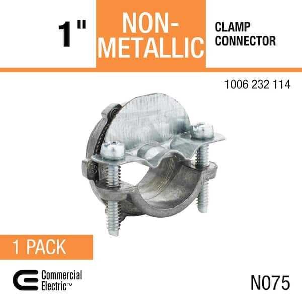 Commercial Electric 1 in. Non-Metallic Clamp Connector FNC1Z