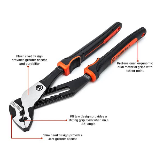 Crescent Z2 Mixed Pliers Set with Dual Material Grips (5-Piece) Z2SET5CG -  The Home Depot