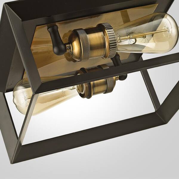 walden forge 2 light flush mount