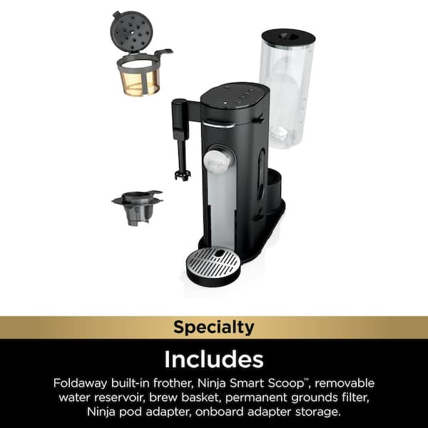 Ninja Specialty Fold-Away Frother Coffee Maker