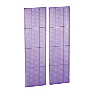 60 in. H x 16 in. W Pegboard Purple Styrene One sided Panel (2-Pieces per Box)