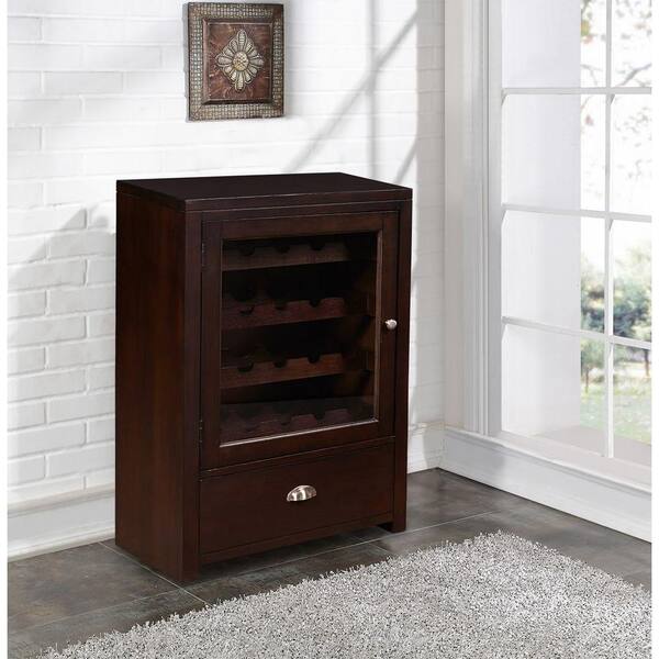 Pulaski Furniture 20-Bottle Brown Bar Cabinet