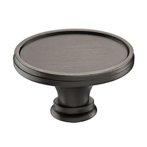 Mascouche Collection 1-9/16 in. (39 mm) x 1 in. (25 mm) Antique Nickel Transitional Cabinet Knob