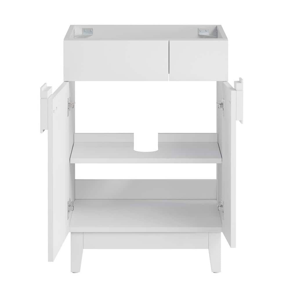Miles White 24" Particleboard Bathroom Vanity Cabinet