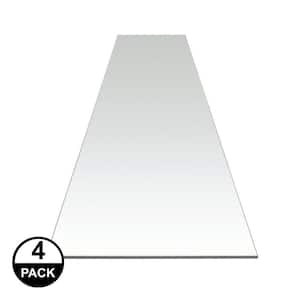 12 in. x 96 in. Clear Acrylic Shelf Liner (4-Pack)