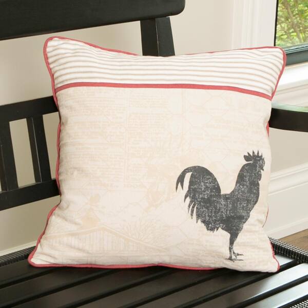 rooster throw pillows