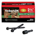 TimberLOK 3/16 in. 2-1/2 in. External Hex Drive, Hex Head Heavy Duty Wood Screw (50-Pack)