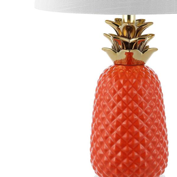 JONATHAN Y Pineapple 23 in. Classic Vintage Ceramic LED Table Lamp