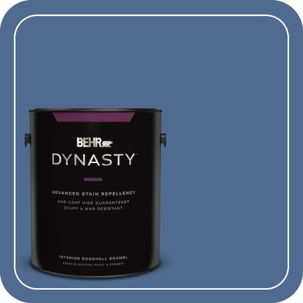 BEHR DYNASTY 1 gal. #590D-6 Wickford Bay Eggshell Enamel Interior Stain-Blocking Paint & Primer