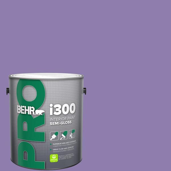BEHR PRO 1 gal. #PPU16-04 Purple Agate Semi-Gloss Interior Paint