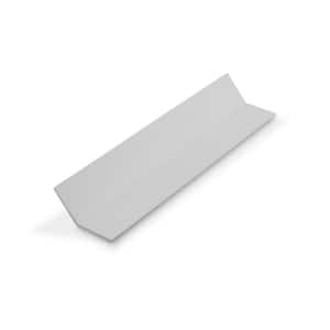 1 in. D x 1 in. W x 72 in. L White Styrene Plastic 135° Even Leg Angle Moulding 108 Total Lineal Feet (18-Pack)
