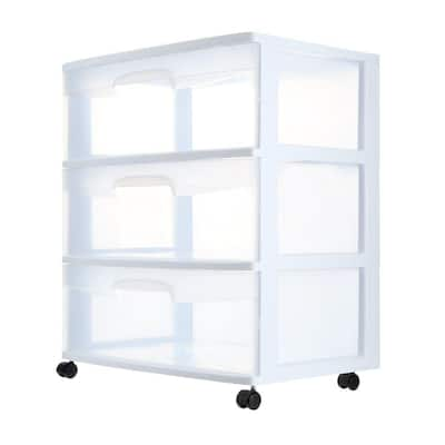 Rubbermaid Mini 4-Drawer Tower, Plastic, 7 1/8w x 8 3/8d x 9 3/4h