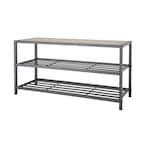 TRINITY | 3-Tier Shoe Bench w/ Baskets | Bronze Anthracite®