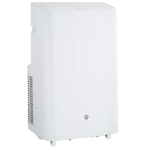 GE 8,000 BTU (5,300 BTU DOE) Portable Air Conditioner with 2 Fan Speeds,  Sleep Mode and Remote Control - White