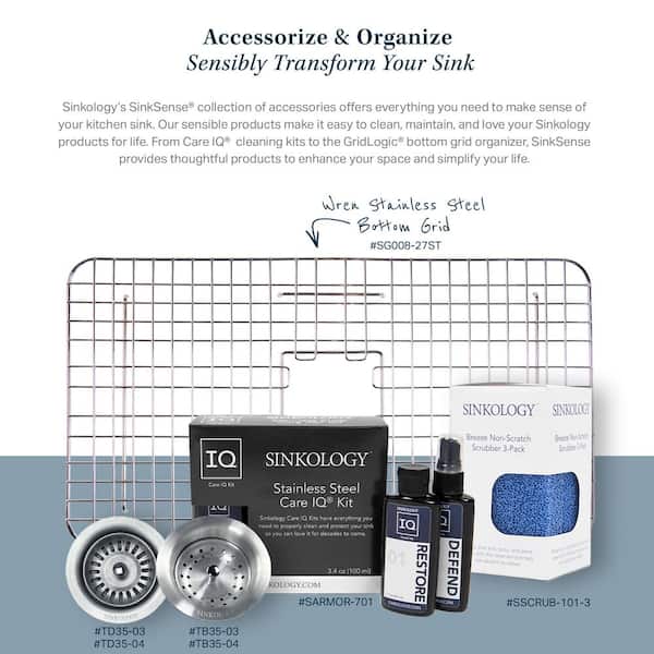 SINKOLOGY SinkSense Fireclay Care IQ Kit for Superior Sink Maintenance