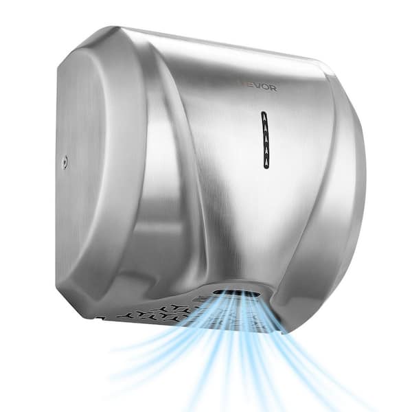 Hand Dryer, 1800W Bathroom Air Hand Dryer, Automatic High Speed with HEPA Filter, Fast Drying, Brushed Stainless Steel