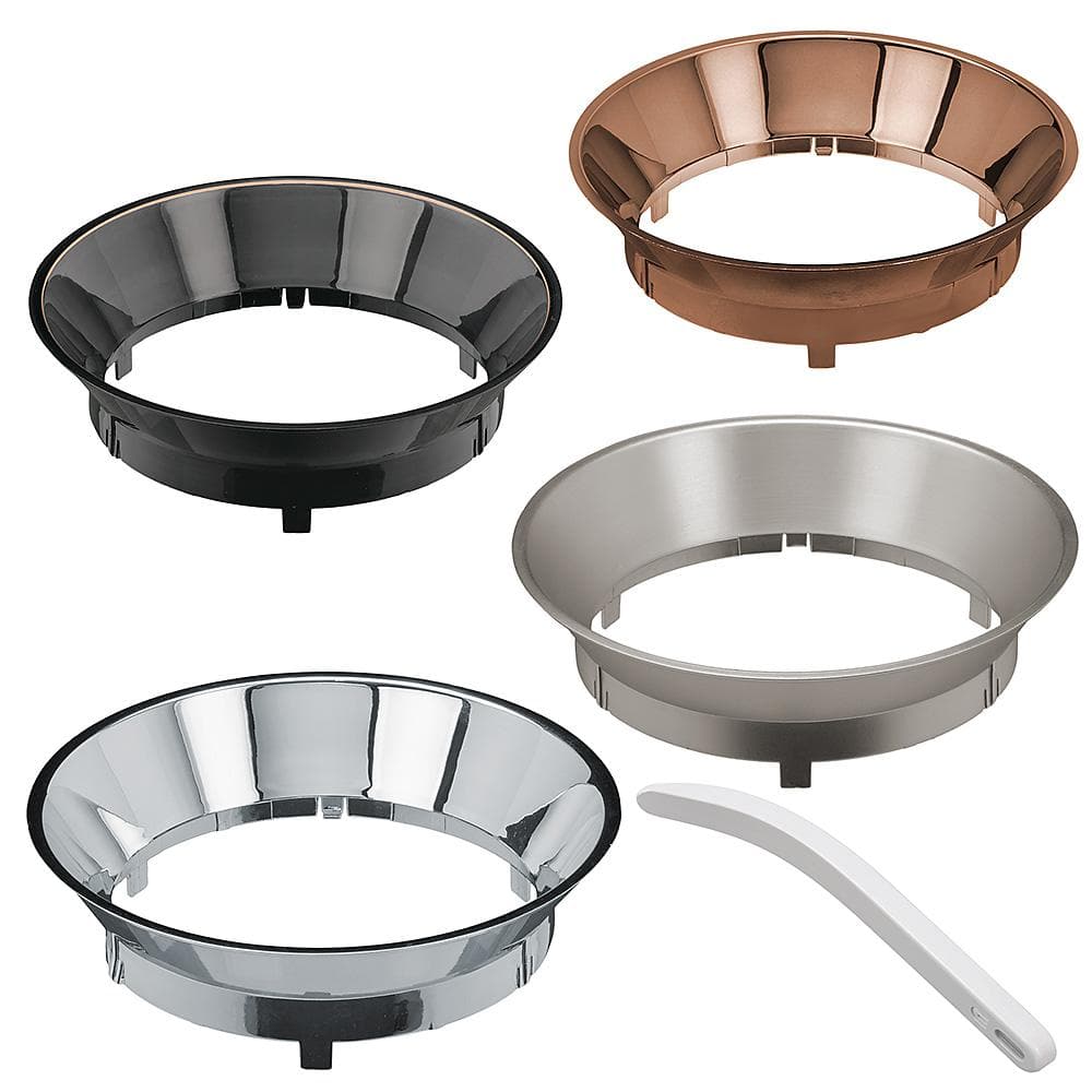 5"/6" White Brushed Nickel LED Recessed Downlight with Interchangeable Trims