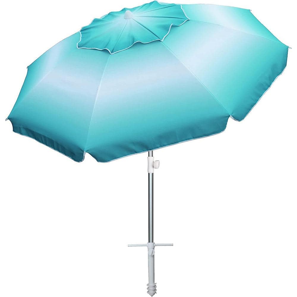 6.5 ft. Beach Umbrella with Sand Anchor in Portable Beach Umbrellas in Carr