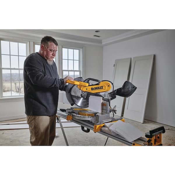 DEWALT 15 Amp Corded 12 in. Compound Double Bevel Miter Saw and 12