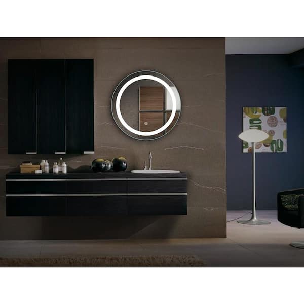 Reviews For Ltl Home Products Moon 24 In W X H Lighted Impressions Frameless Round Led Light Bathroom Vanity Mirror Aluminum Li8363 The Depot Reviews For Ltl Home Products Moon 24, Impressions Led Vanity Mirror Reviews