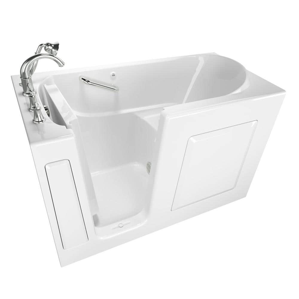 Exclusive Series 60 in. x 30 in. Left Hand Walk-In Soaking Bathtub with Qui