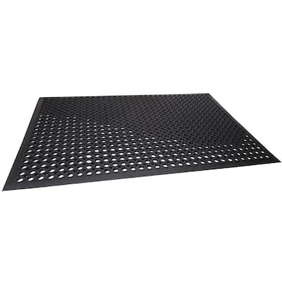 Commercial Rubber Mat Collection Durable Anti Fatigue 36 in. x 60 in. Restaurant Bar Drainage Rubber Floor Mat
