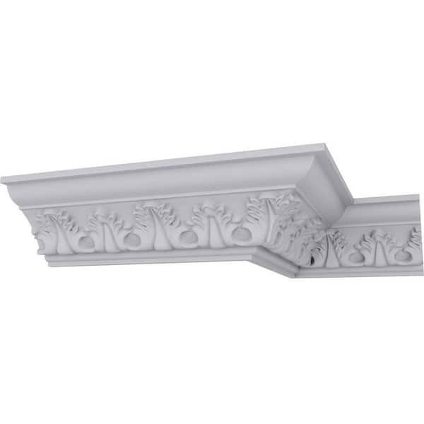 Ekena Millwork 3-5/8 in. x 3-1/8 in. x 94-1/2 in. Polyurethane Legacy Crown Moulding