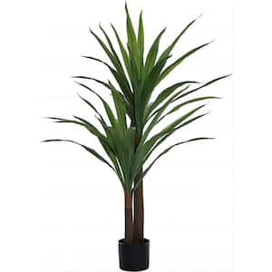 Patere 4 ft. Tall Artificial Plant Dypsis Tree Daisies Plant in stand ...