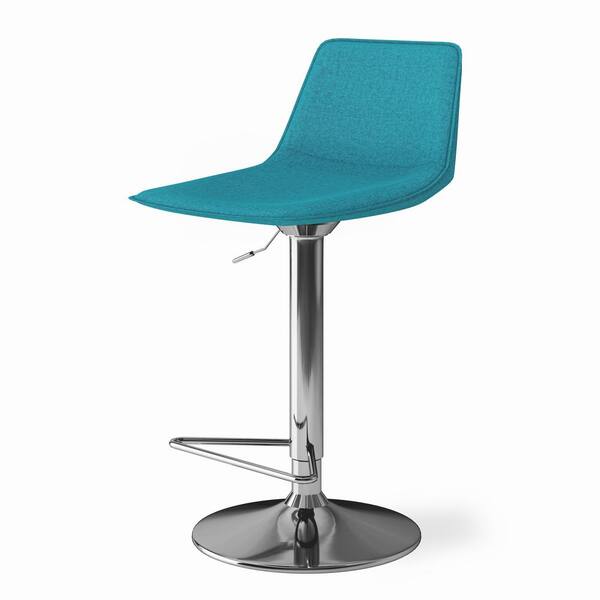 Simpli Home Hopkins Contemporary Adjustable Swivel 31.5 in. Aqua