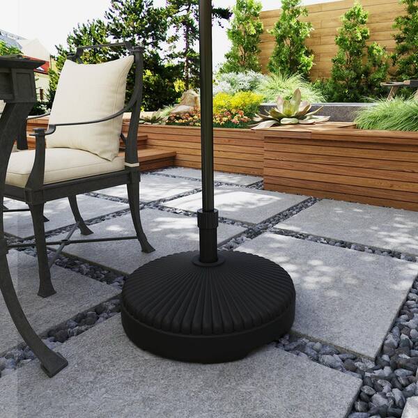 hayward 88 lbs round patio umbrella base in black Outsunny 26 for 1.3"/1.5"/1.9" Poles this base provides a stable and reliable foundation for your outdoor shade Patio Umbrella Base