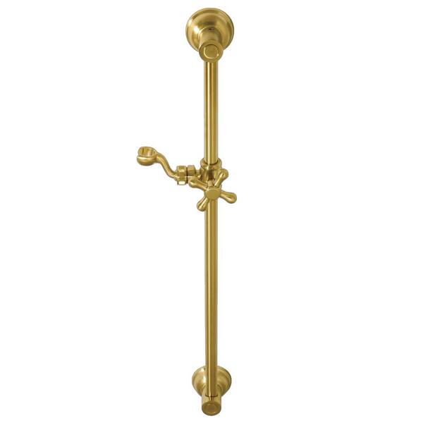 Kingston Brass Shower Scape 24 in. Shower Slide Bar in Brushed Brass