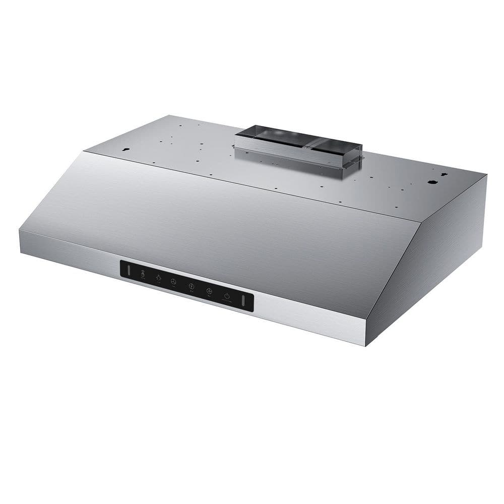 36 in 600 CFM Ducted Under Cabinet Range Hood in Stainless Steelwith 3-Speed Gesture/Touch Control, LED Lights