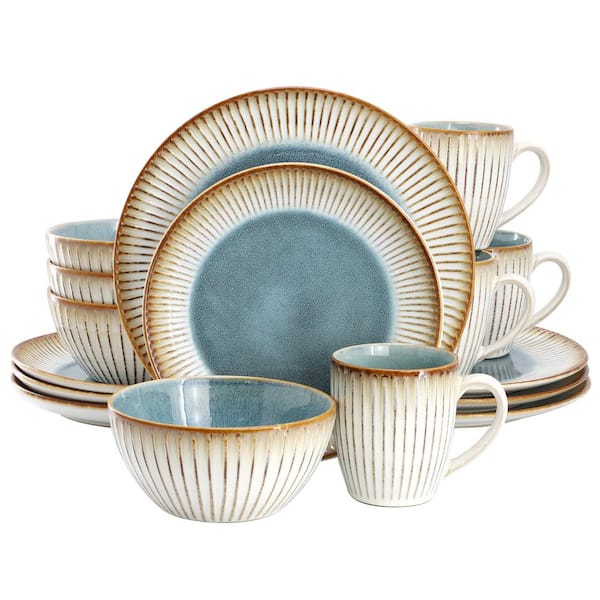 Louann 16 Piece Stoneware Dinnerware Set (Service for 4)