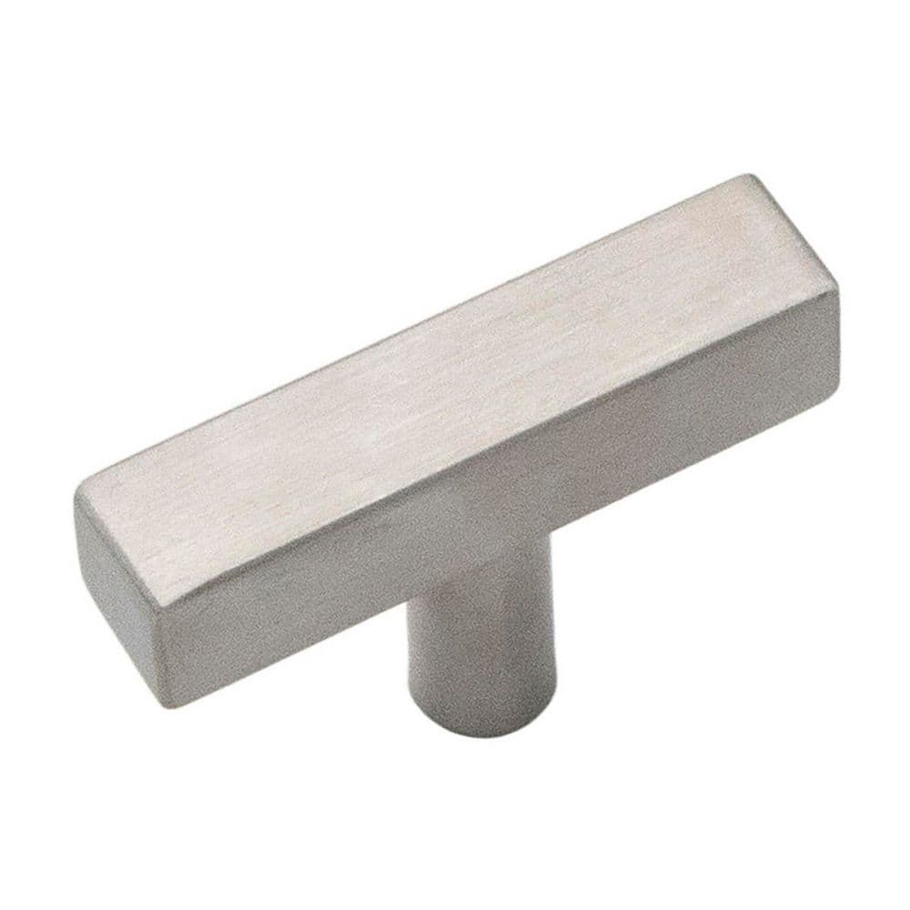 Quad Collection T-Knob 1-3/8 in. Satin Nickel T-Shaped Cabinet Knob (Set of 10) price history on PriceWatchPro