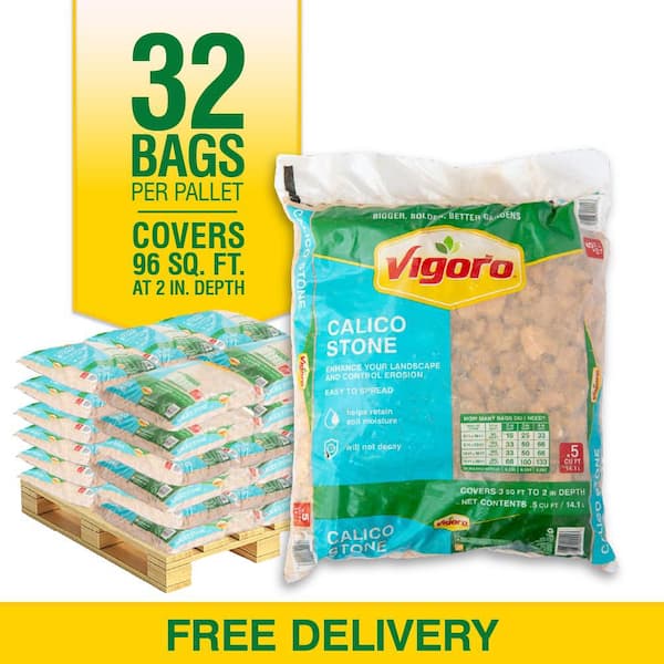 0.5 cu. ft. Calico Stone Landscape Rock (32 Bags/16 cu. ft./Pallet)