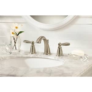 Brantford 8 in. Widespread 2-Handle High-Arc Bathroom Faucet Trim Kit in Brushed Nickel (Valve Included)