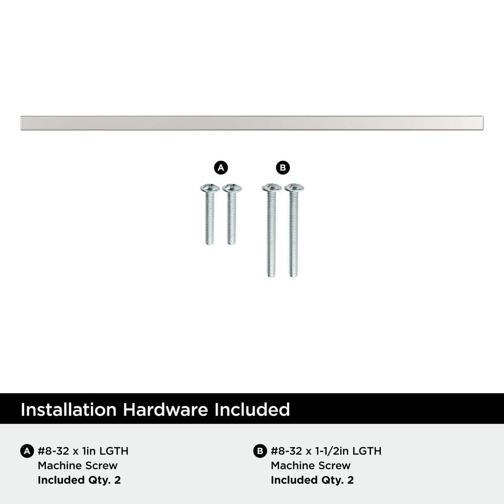 Monument Polished Chrome 13-Inch Rectangular Bar Pull