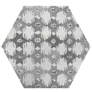 Passage 9.9 in. x 9.9 in. Gray Porcelain Matte Hexagon Wall and Floor Tile (10 sq. ft./case) 17-Pack