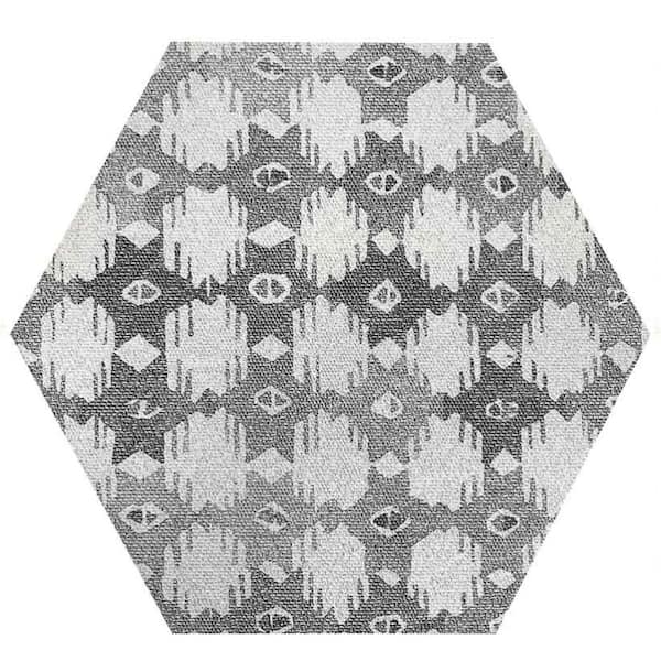Apollo Tile Passage 9.9 in. x 9.9 in. Gray Porcelain Matte Hexagon Wall and Floor Tile (10 sq. ft./case) 17-Pack