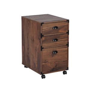 Bombay Walnut 3-Drawer Lateral File Cabinet