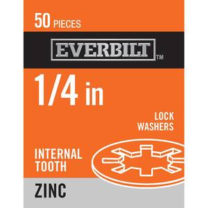 1/4 in. Internal Tooth Zinc Lock Washer (50-Piece/Pack)